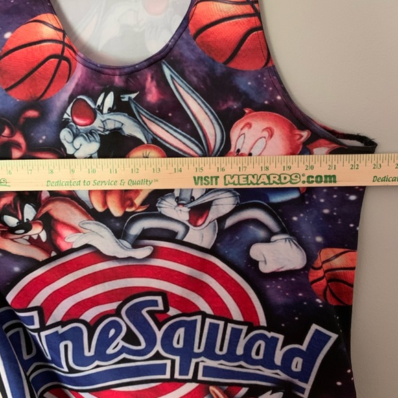Space Jam Tune Squad tank top, stretchy, unisex Sz medium Material tag missing - Picture 6 of 7